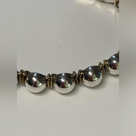 Silpada Vintage RARE Sterling Silver & Interlaced/Wrapped Brass Cuff Bracelet - Picture 3 of 11